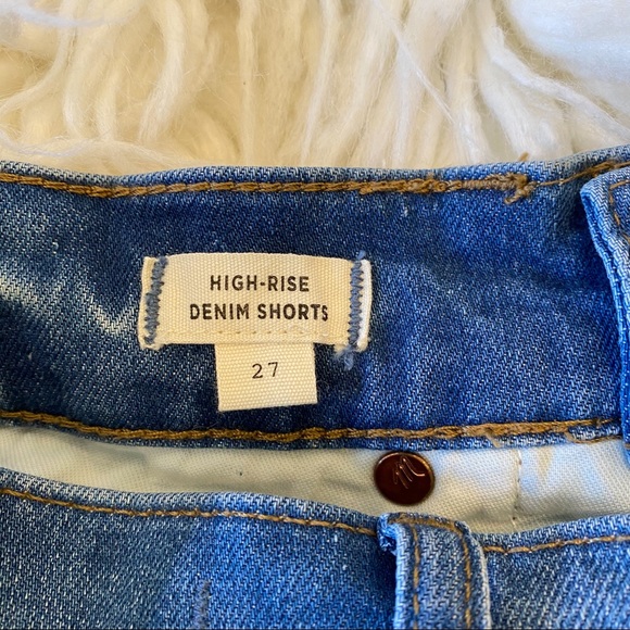 Madewell High Rise Denim Shorts 27 - Picture 11 of 11